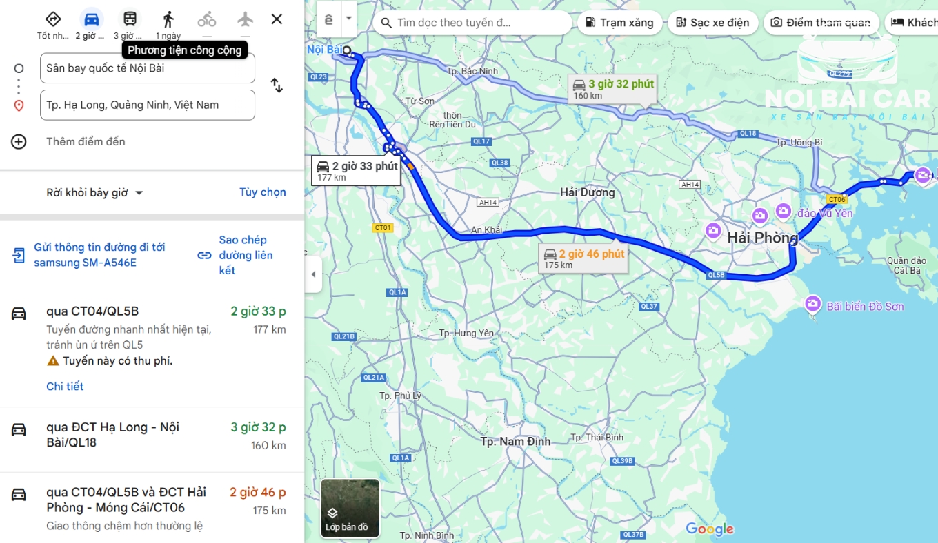 Xe Đưa Đón Sân Bay Nội Bài Hạ Long