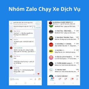 Nhóm Zalo Chạy Xe Dịch Vụ