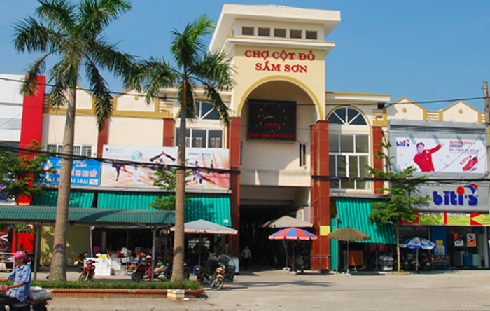 Chợ Cột Đỏ - Thuê Xe Hà Nội Sầm Sơn